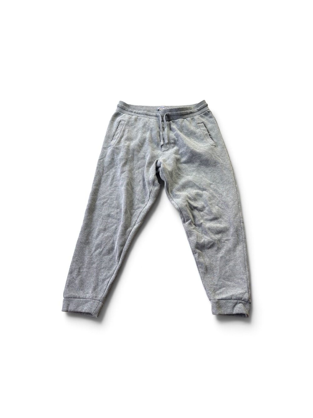 Burlebo Men's Gray Fleece Jogger Sweatpants - Casual Comfort